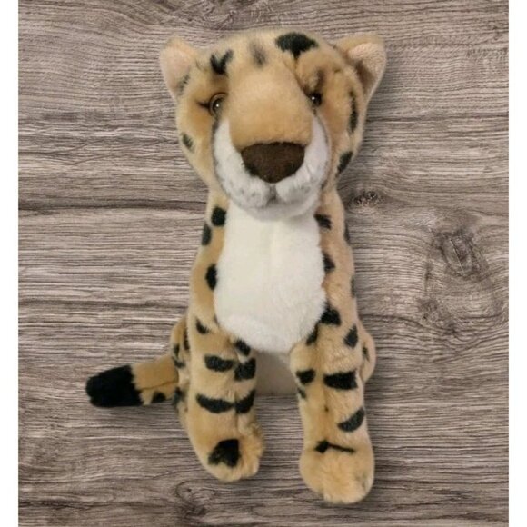 ZSL London Zoo Plush Cheetah Safari Large Cat Wildlife Stuffed Animal Toy 10" - Picture 1 of 15